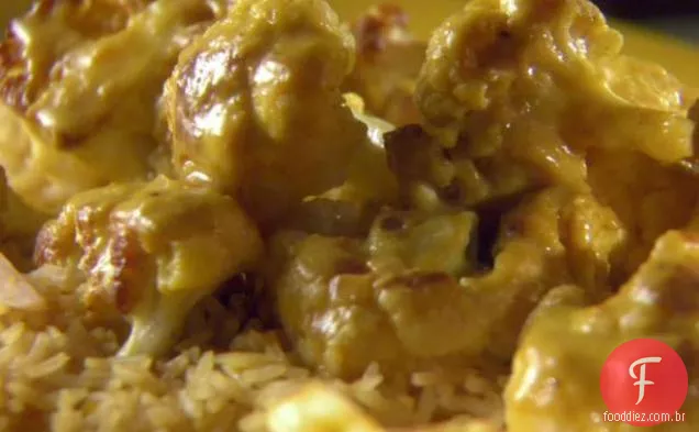 Couve-flor em molho de Creme de Curry