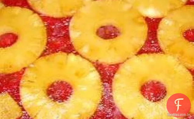 Bolo De Abacaxi De Ruibarbo De Cabeça Para Baixo