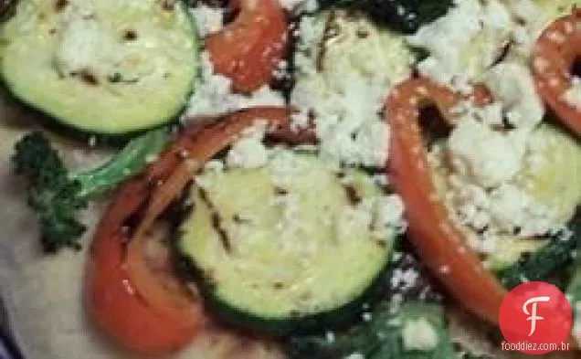Pizzas Vegetarianas Grelhadas Individuais