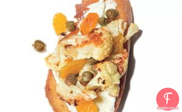 Couve-Flor Assada E Crostini De Passas