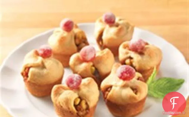 Mordidas De Brie Assadas Com Cranberries Açucaradas