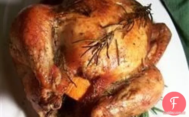 Frango Assado Com Erva Laranja