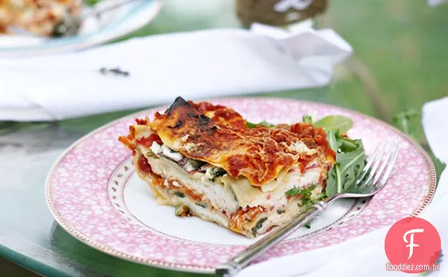 Lasanha De Tomate E Verduras De Herança