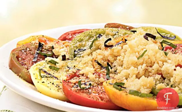 Salada de tomate herança com tomate Granita