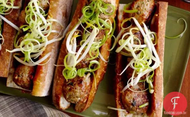 Japonês Almôndega Subs Com Hoisin Maionese