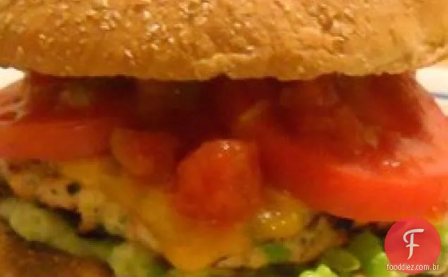 Green Chili Chicken Burgers
