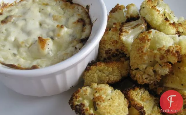 Couve-Flor Crocante Com Molho Quente De Parmesão