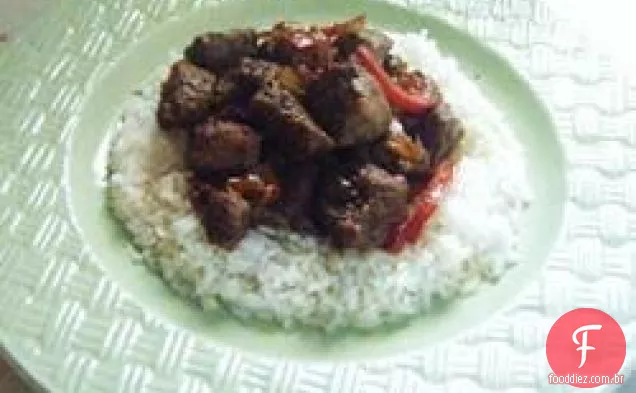 Cobertura Da Salada Da Ponta Da Carne