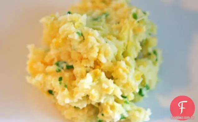 Cebolinha E Alho Batata Couve-Flor Mash