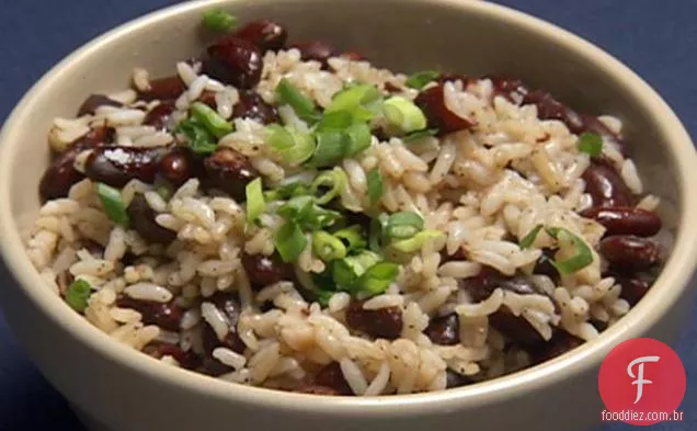 Feijão vermelho e arroz