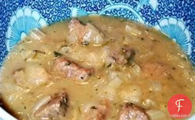 Carne e cerveja da mãe