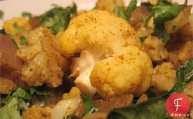Jantar Hoje À Noite: Couve-Flor Refogada Com Curry