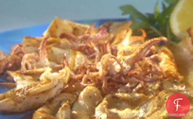 Calamari Grelhado Com Limão Orégano