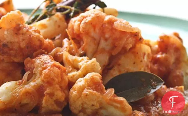 Receita de couve-flor refogada com tomate
