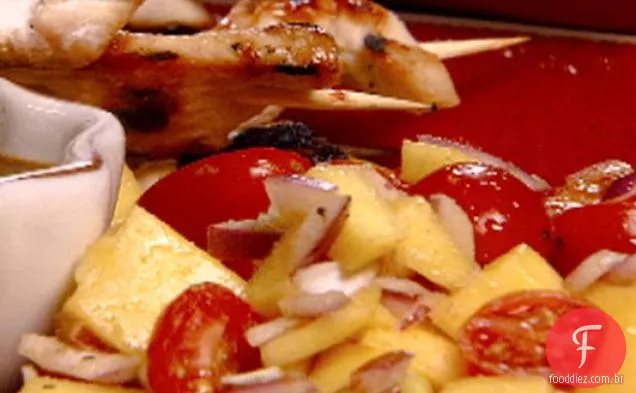 Salada De Cebola Vermelha De Manga