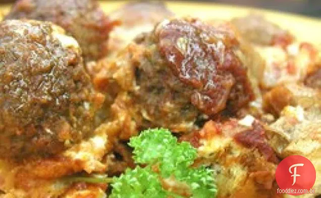 Caçarola De Sanduíche De Almôndega Italiana