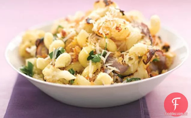 Macarrão Com Couve-Flor E Ricota Fresca