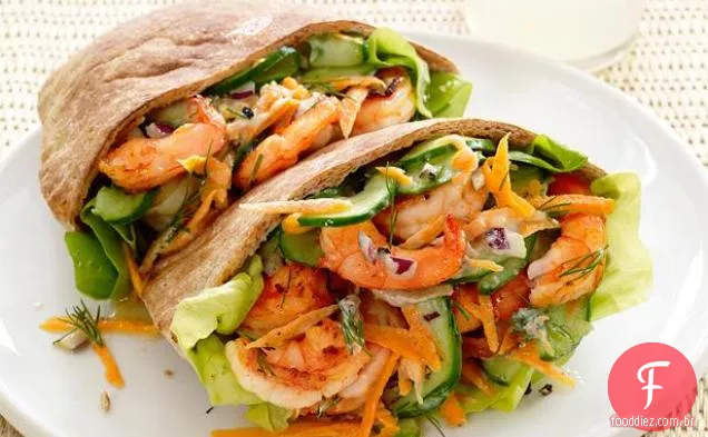 Camarão - Salada Pitas