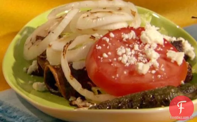 Enchiladas de camarão com Toupeira