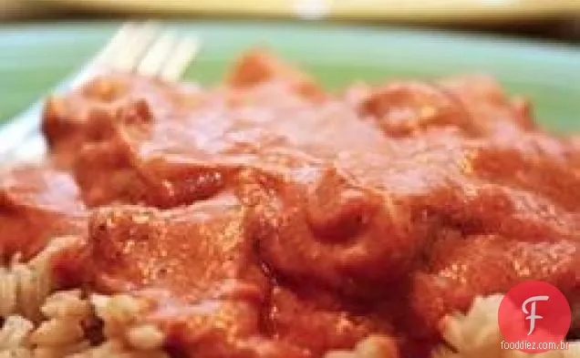 Seitan Makhani (Frango Com Manteiga Indiana Ao Estilo Vegano)