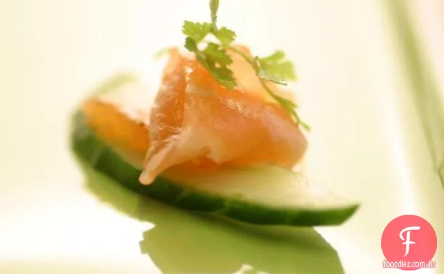 Capim-Limão-Canapés De Salmão Curados
