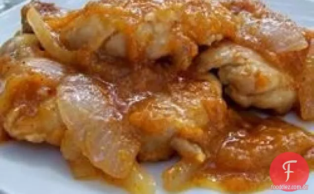 Frango Vitrificado Com Damasco