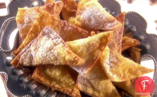 Laranja-Gengibre Frito Wontons