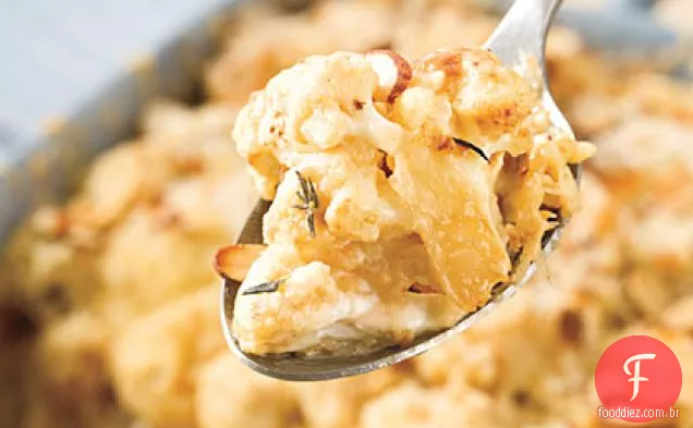 Gratinado De Couve-Flor Com Crosta De Amêndoa