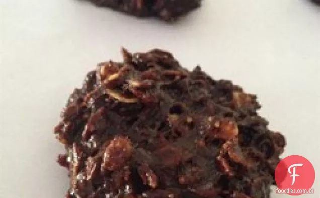 Não Assar Biscoitos De Aveia De Chocolate