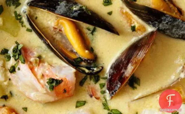 Sopa De Frutos Do Mar Peruana