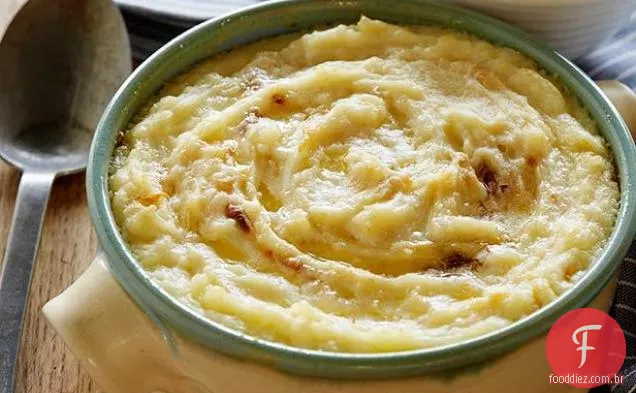 Purê De Batatas Assadas Com Alho