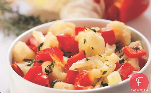 Couve-Flor Com Pimenta Vermelha E Alho