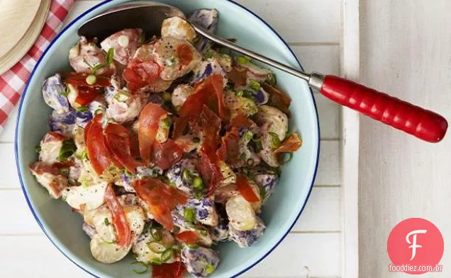 Salada cremosa de batata e Prosciutto