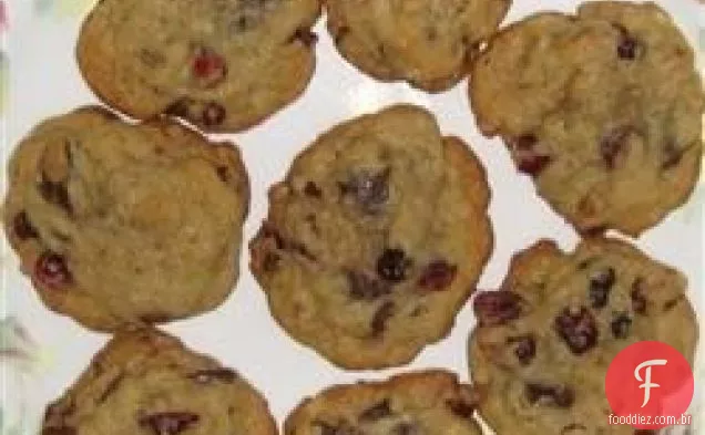 Biscoitos De Chocolate Muito Cranberry