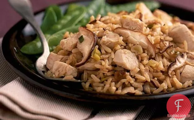 Chicken-Mushroom-Rice Toss