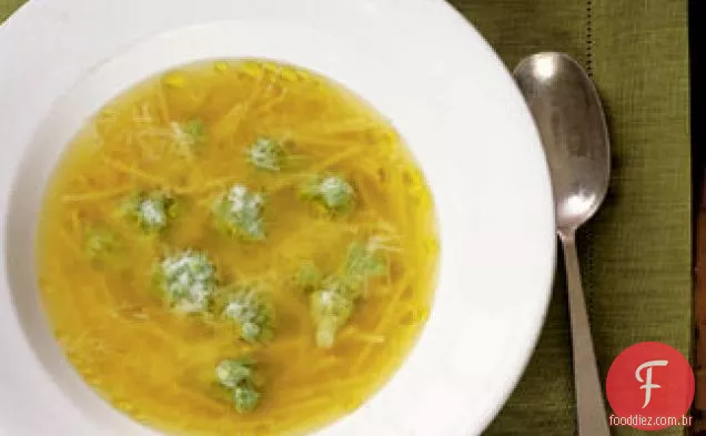 Sopa de macarrão e couve-flor Federica