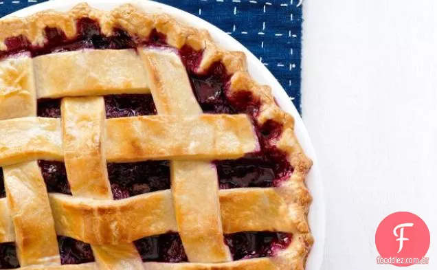 Lattice-Top Blackberry Pie