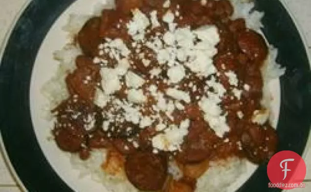 Feijão Pinto e sopa salsicha