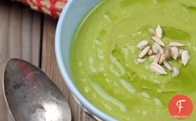 Collard orgânico-sopa de couve-flor