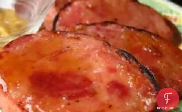 Kielbasa com mostarda de mel