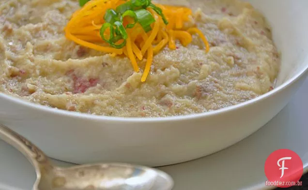 Receita Cremosa De Sopa De Couve-Flor E Salsicha