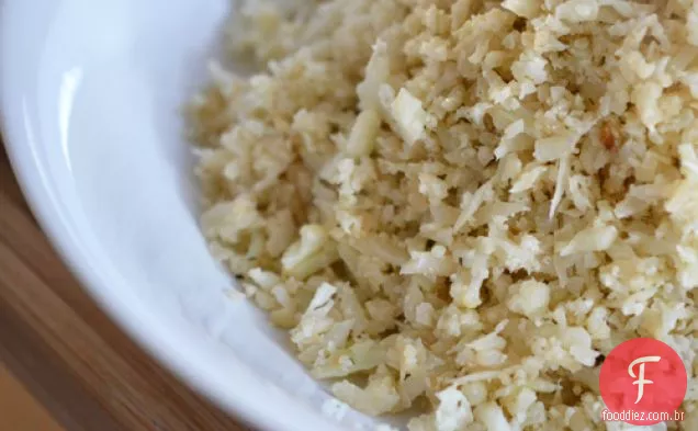 Outra versão (mais simples) do arroz de couve-flor