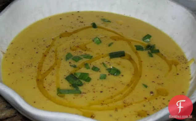 Sopa de couve-flor com curry da Diva doméstica