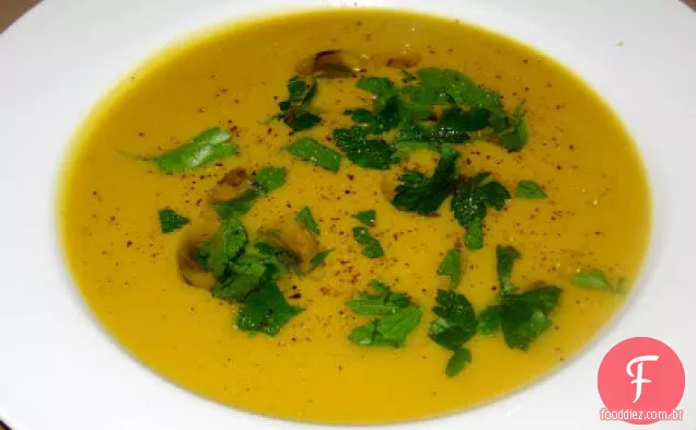 Sopa de couve-flor orgânica da Diva doméstica