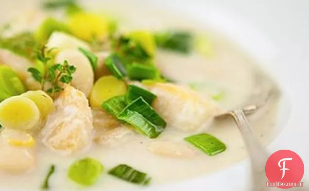 Arinca Defumada Sem Laticínios , Alho-Poró E Sopa De Feijão Com Manteiga