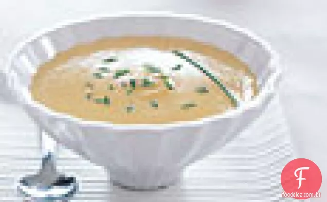 Creme De Sopa De Couve-Flor Com Açafrão