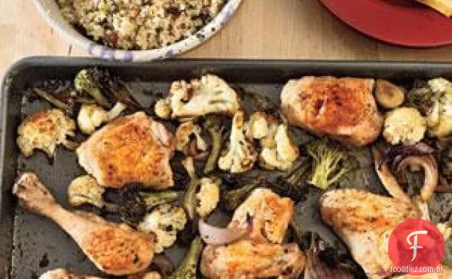 Frango Assado E Legumes