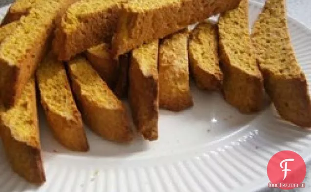 Abóbora Pecan Biscotti