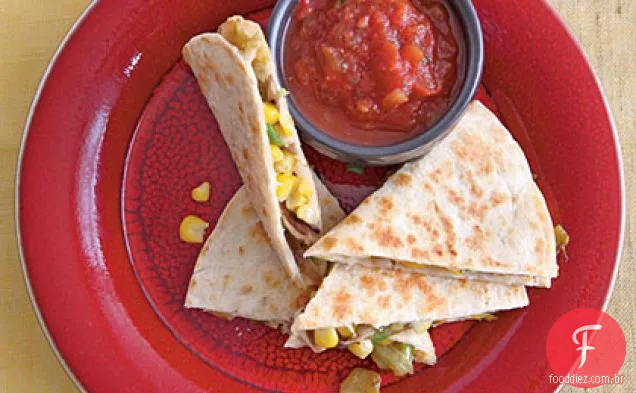 Milho e Chile Quesadillas