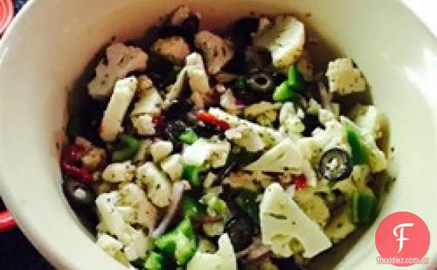 Salada de couve-flor e ervilha de Ginny